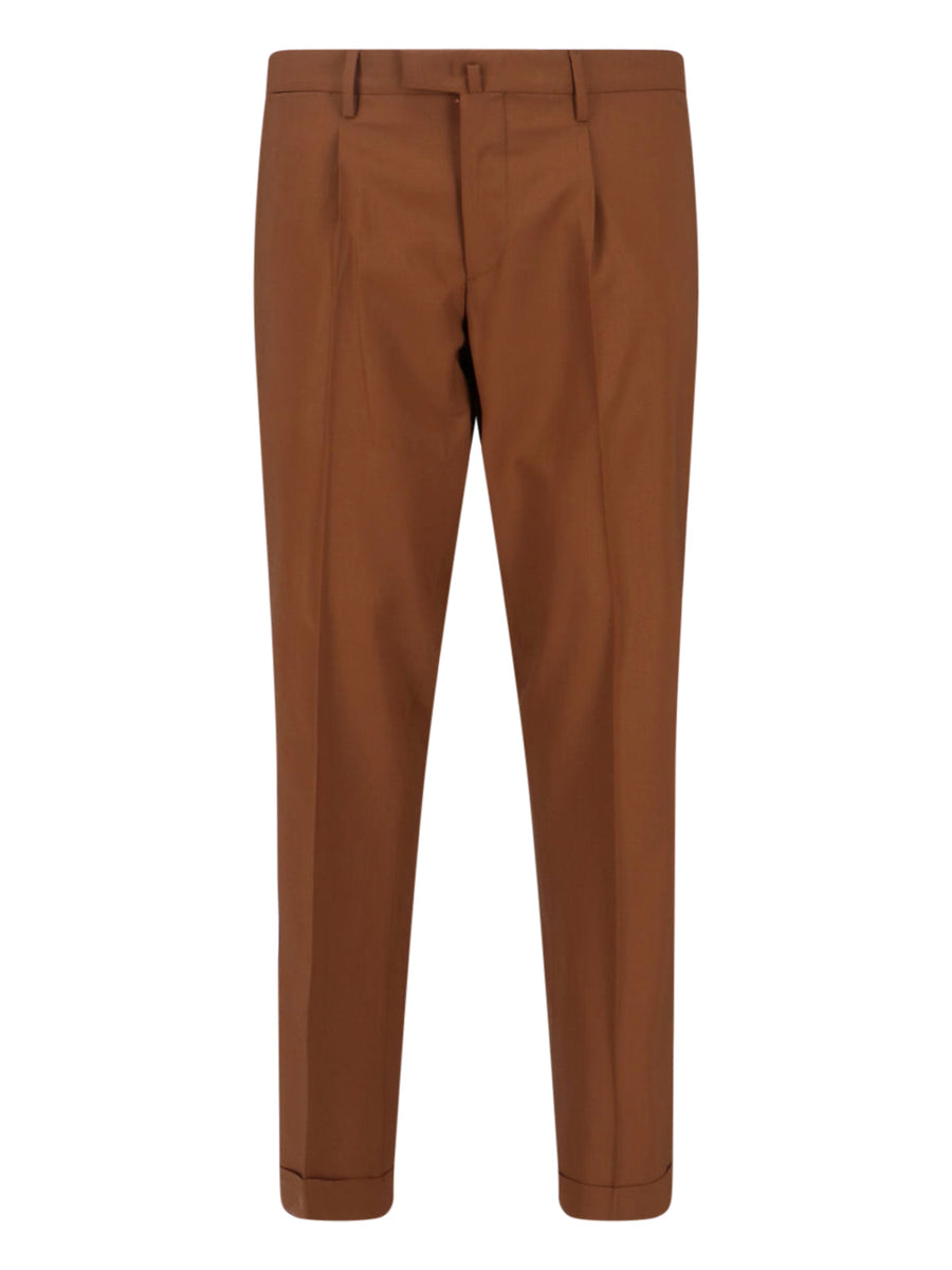 Italist 55% Virgin Wool trousers in brown