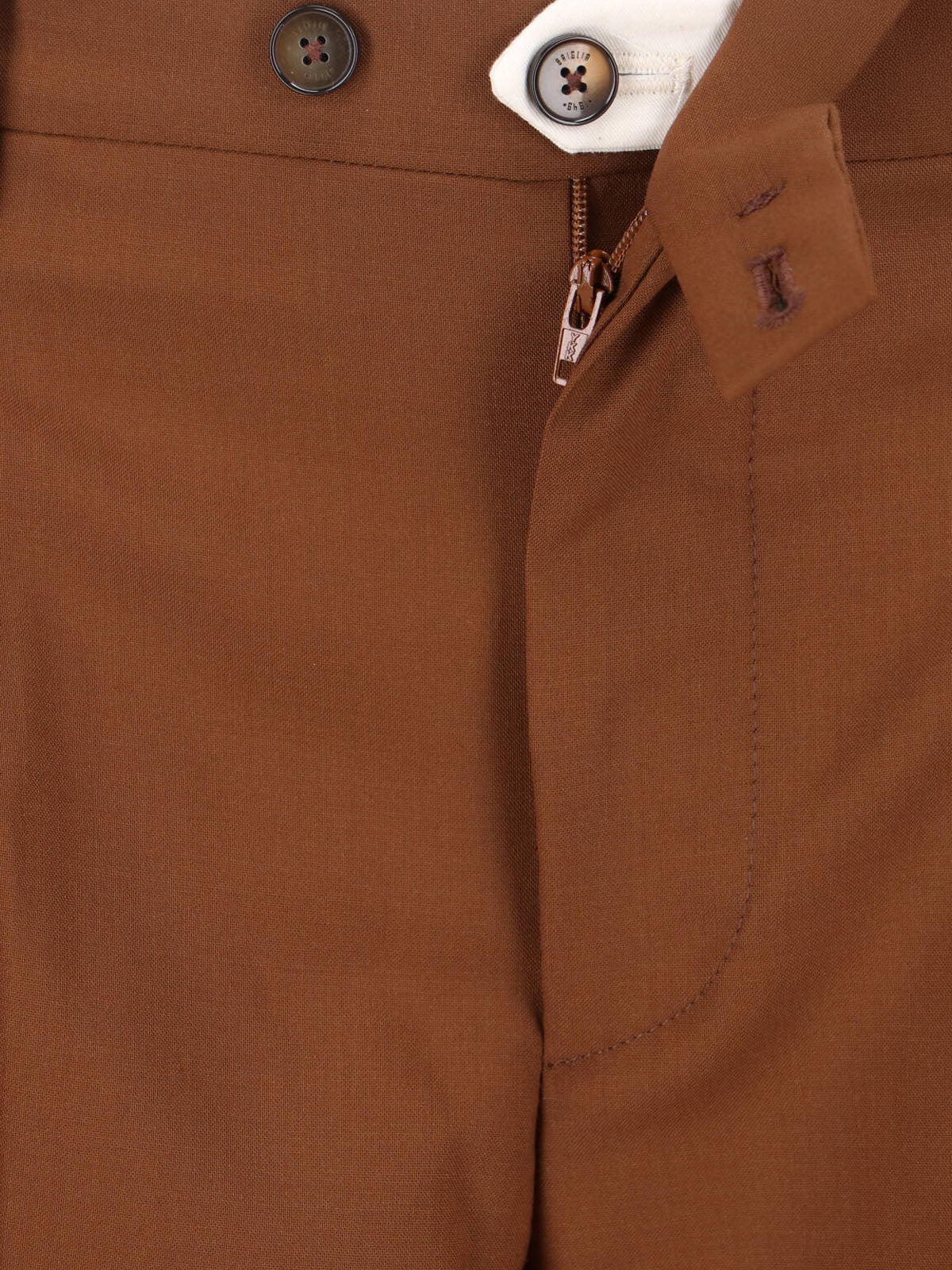Briglia Trousers Brown Virgin Wool