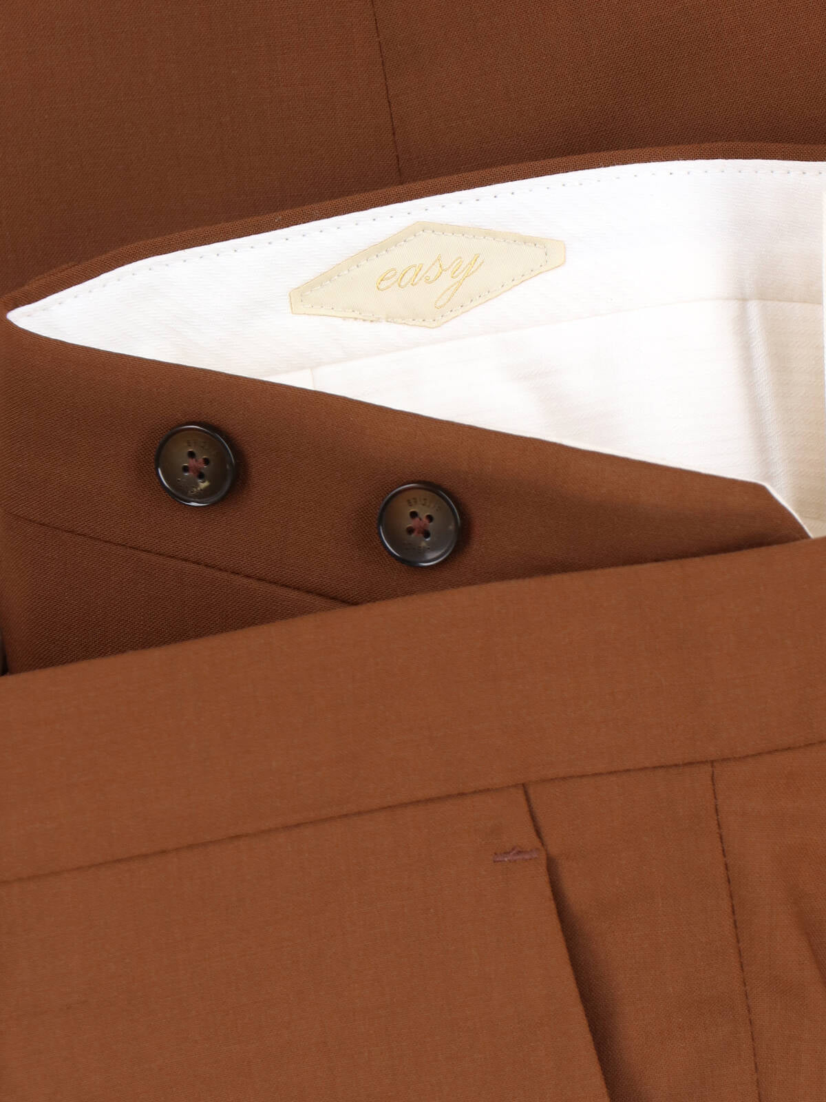 Briglia Trousers Brown Virgin Wool
