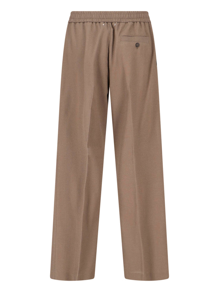 Golden Goose Trousers Beige Virgin Wool