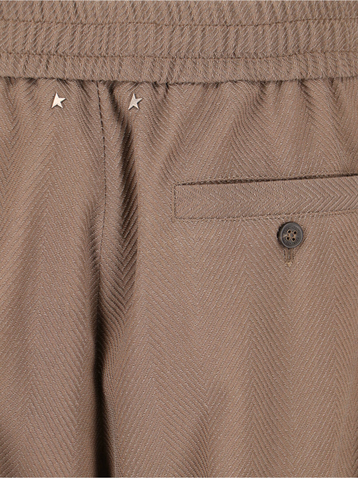 Golden Goose Trousers Beige Virgin Wool