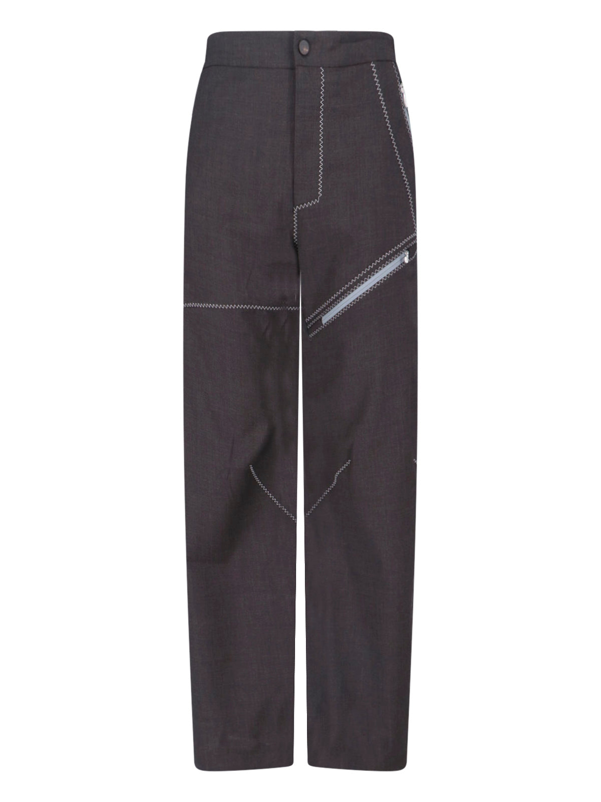 KIKO KOSTADINOV Trousers Brown Virgin Wool