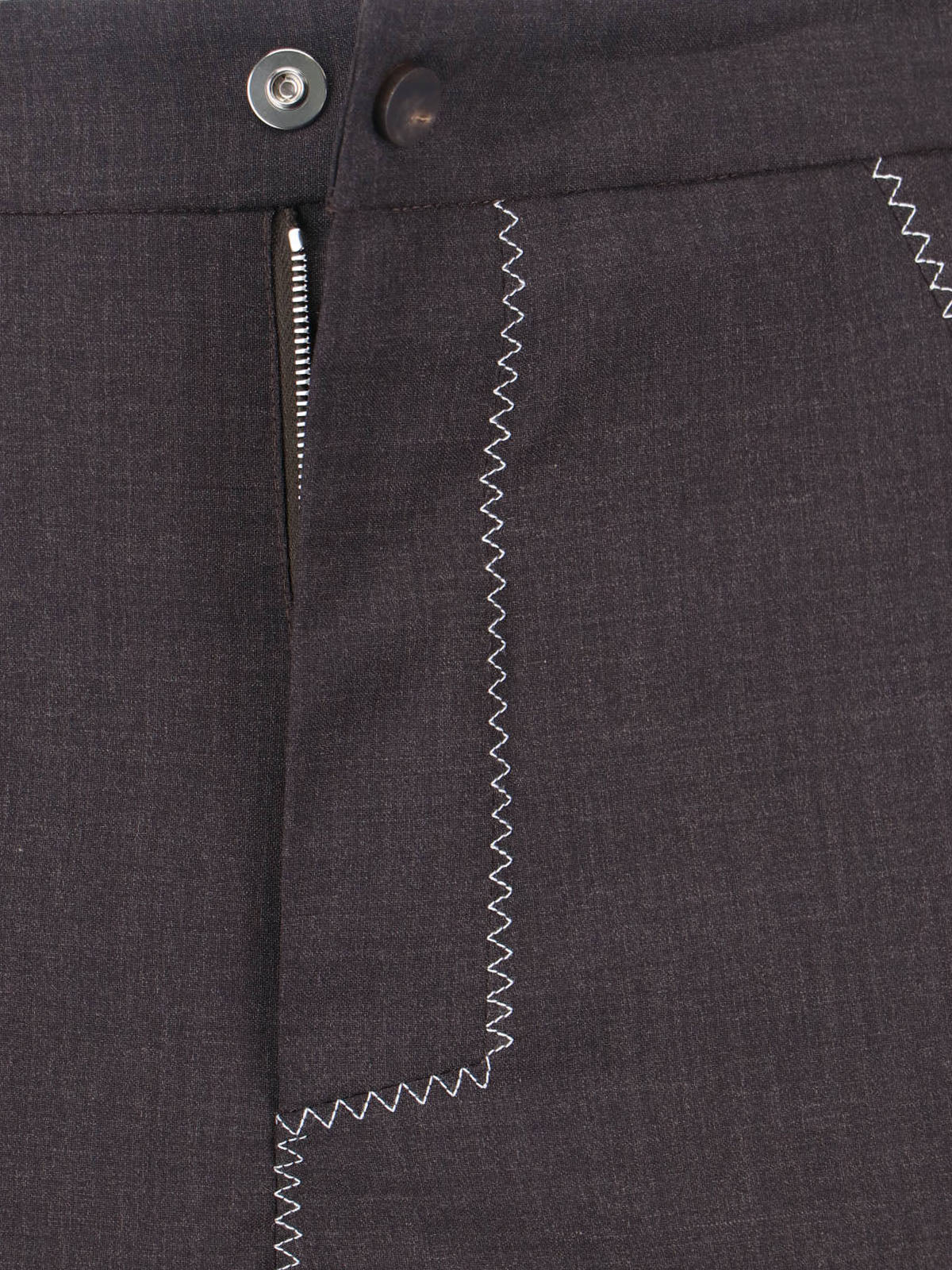 KIKO KOSTADINOV Trousers Brown Virgin Wool