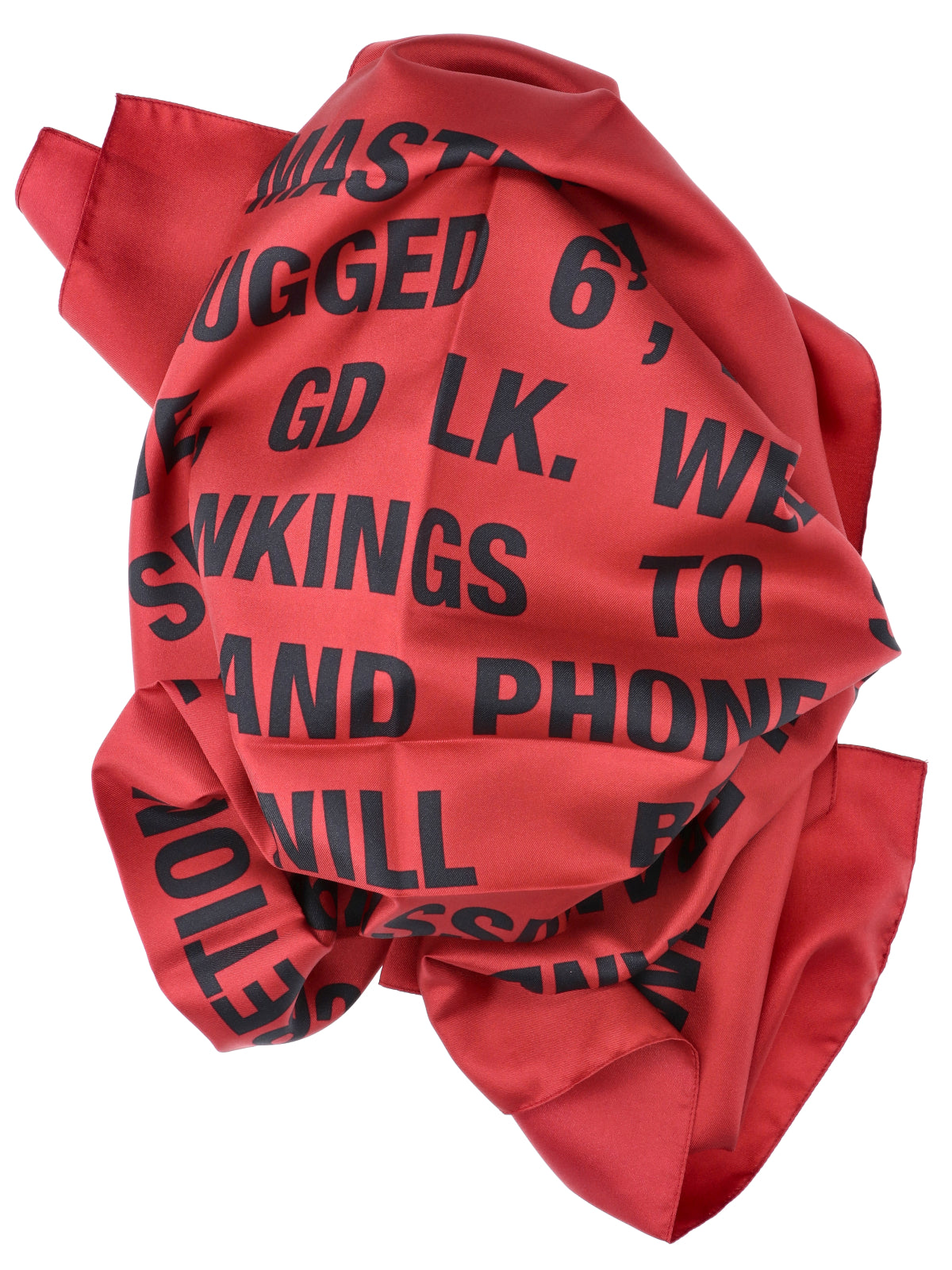 MARTINE ROSE Scarfs Red Cotton