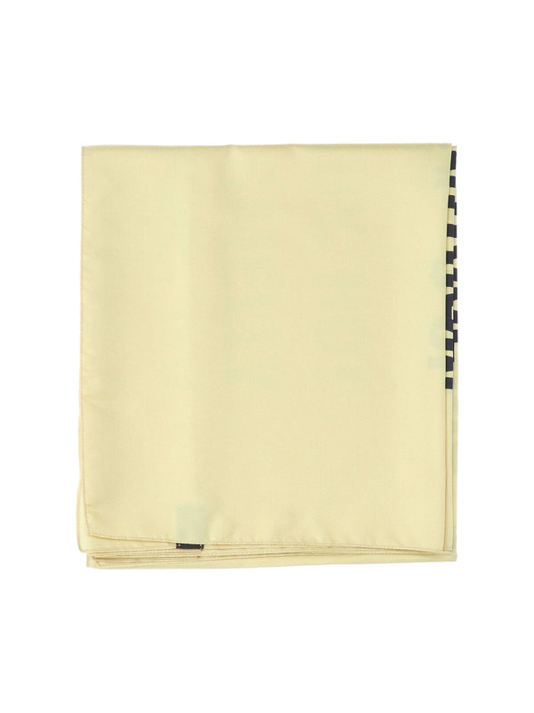 Martine Rose 100% silk scarf in yellow