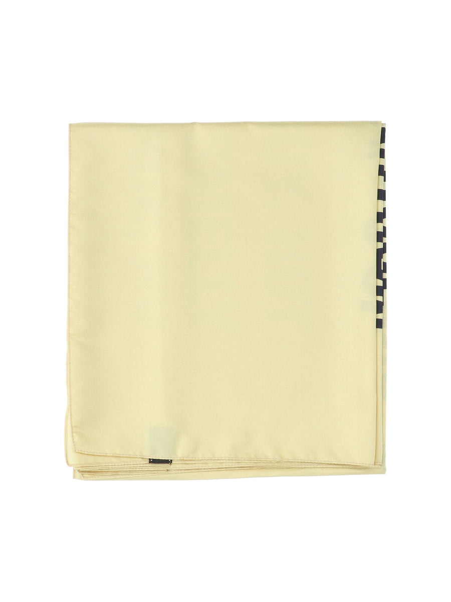 Martine Rose 100% silk scarf in yellow