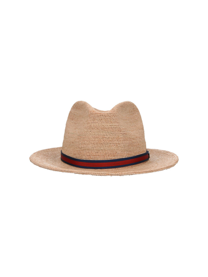 Borsalino Hats Beige Rafia