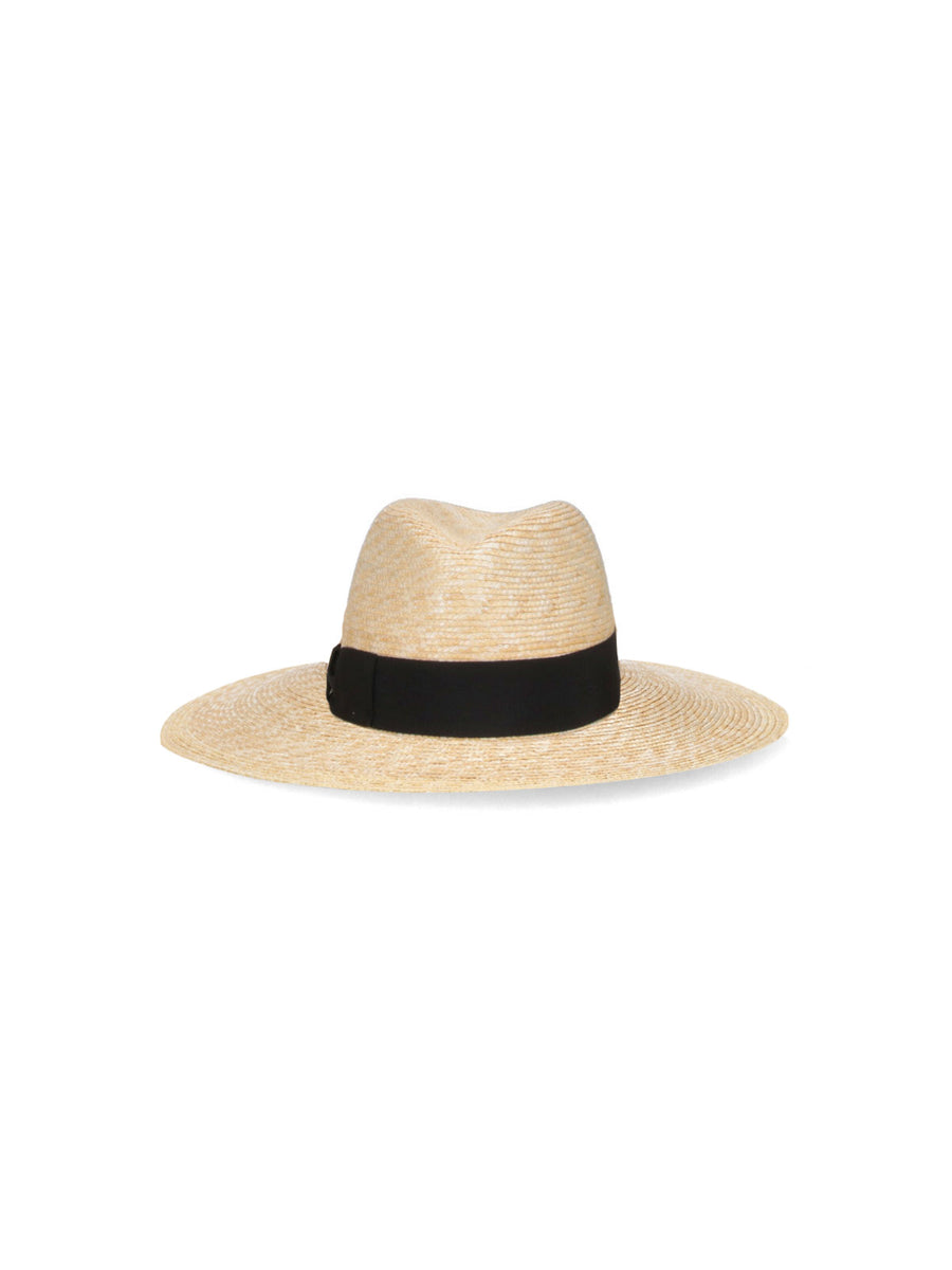 Borsalino 232179 100% straw sun hat in beige