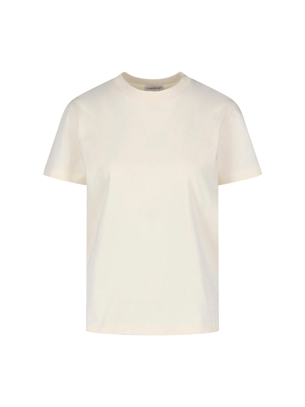 Moncler 100% Cotton t-shirt in white