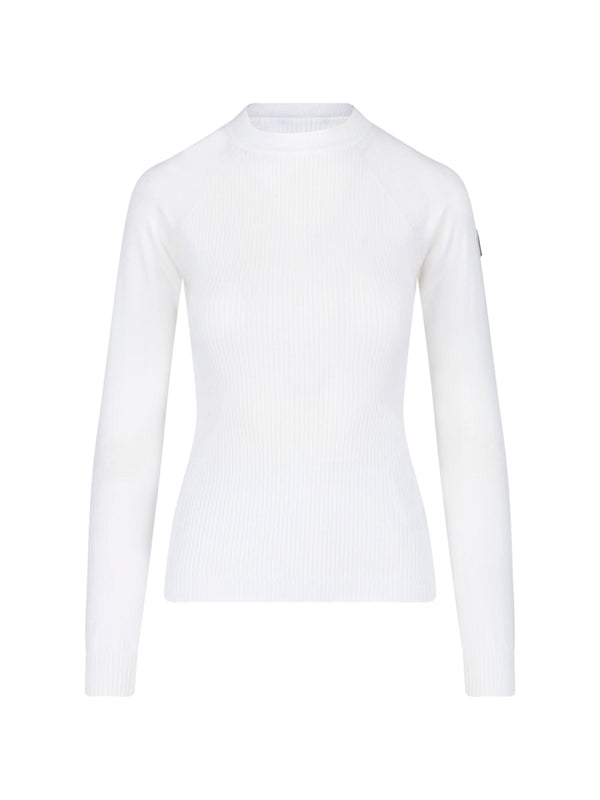 Moncler Grenoble 67% Viscose sweater in white