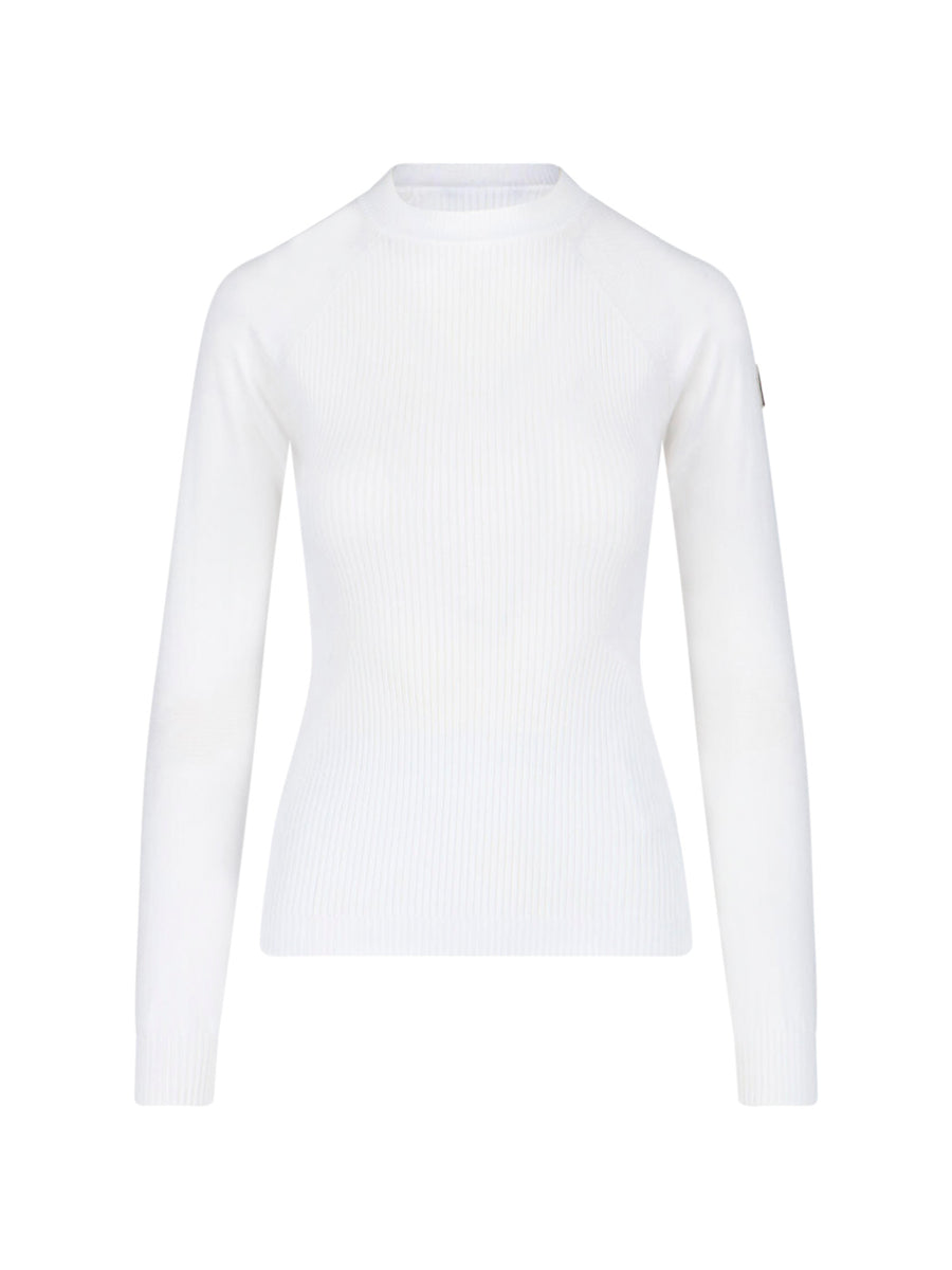 Moncler Grenoble 67% Viscose sweater in white