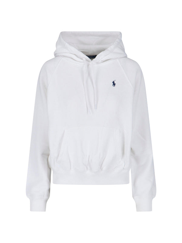 Polo Ralph Lauren 84% Cotton hoodie in white