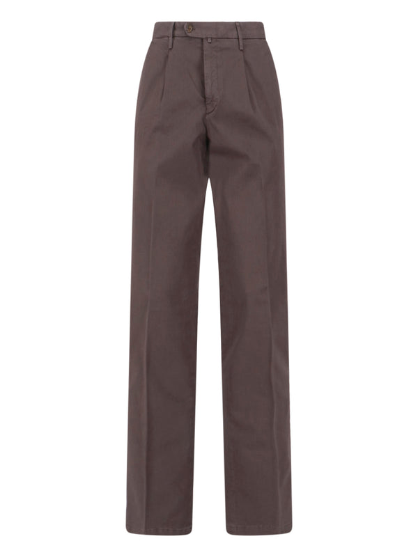 Italist 97% Cotton trousers in brown