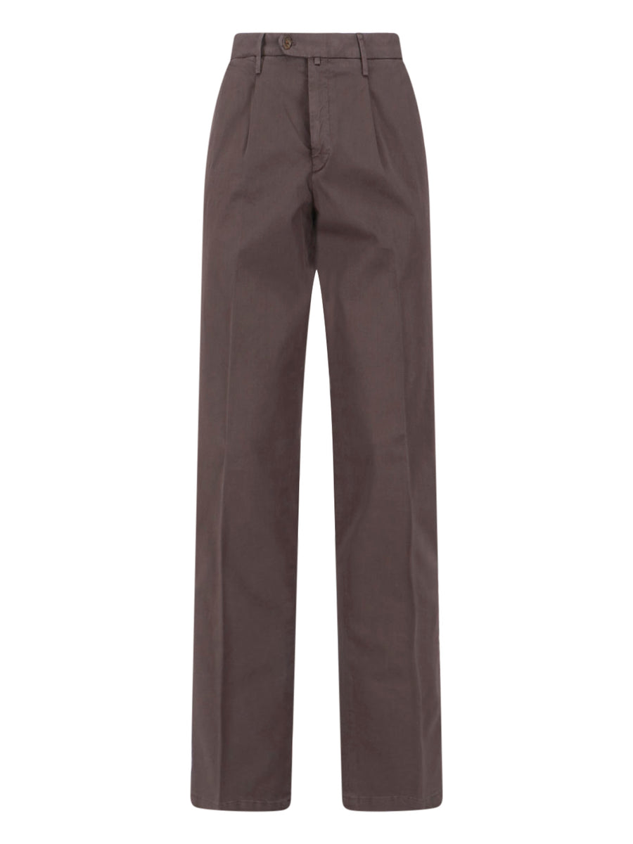 Italist 97% Cotton trousers in brown