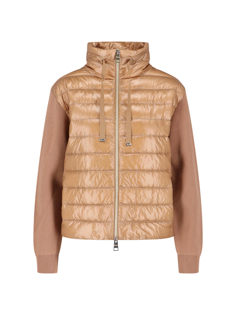Herno Shell: 100% Cotton; Lining: 100% Polyamide; Padding: 90% Down down jacket in camel