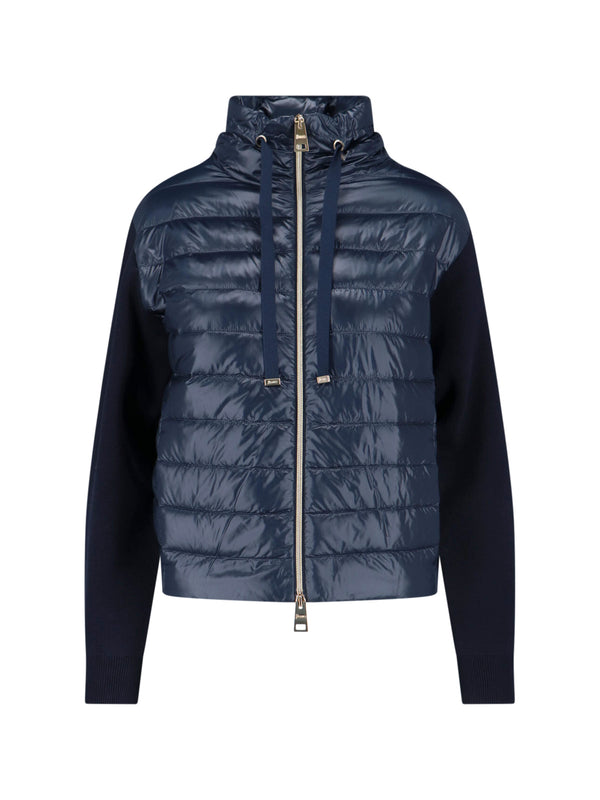 Herno 100% Cotton down jacket in navy