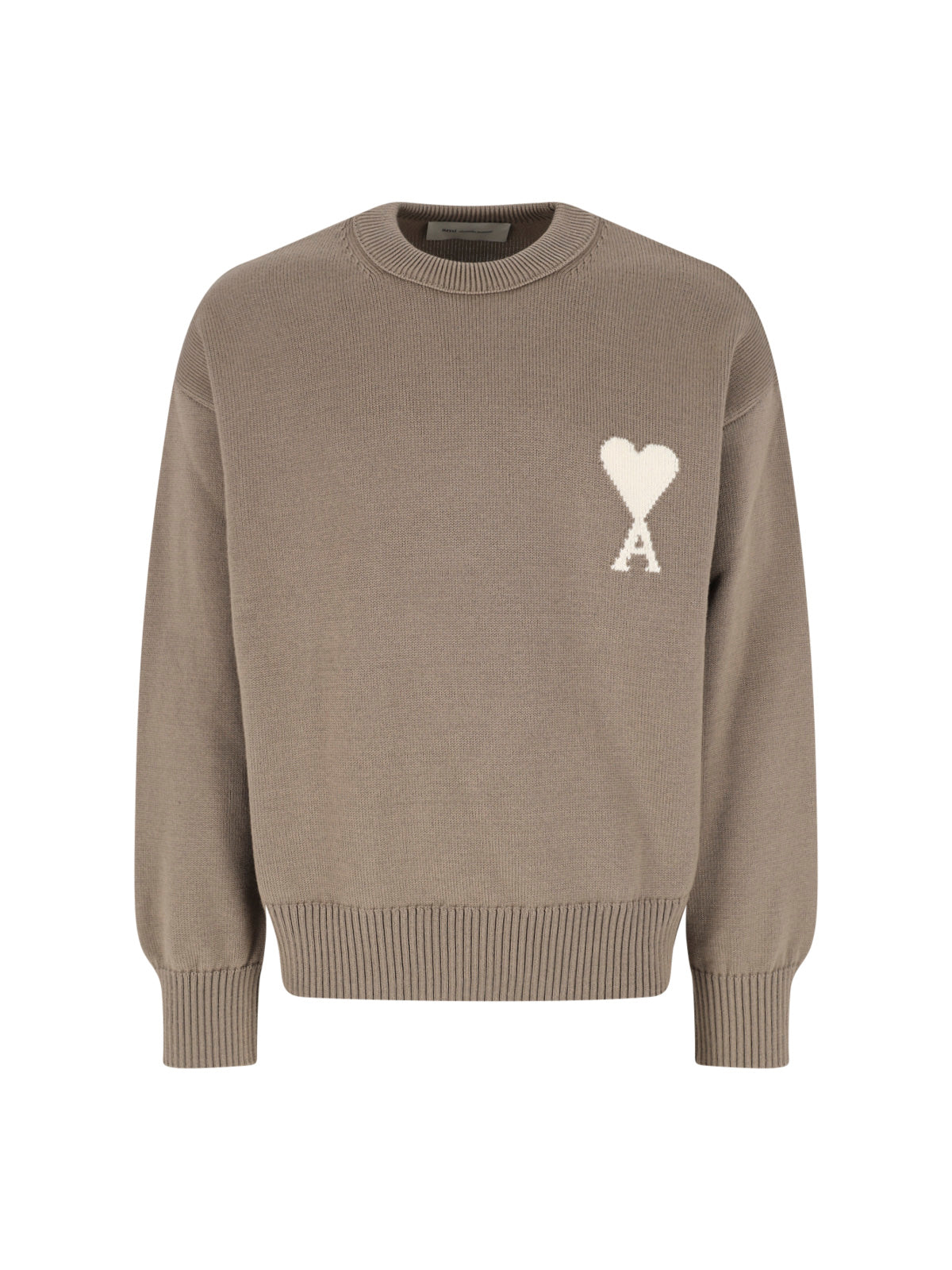 Ami Sweaters Beige Cotton