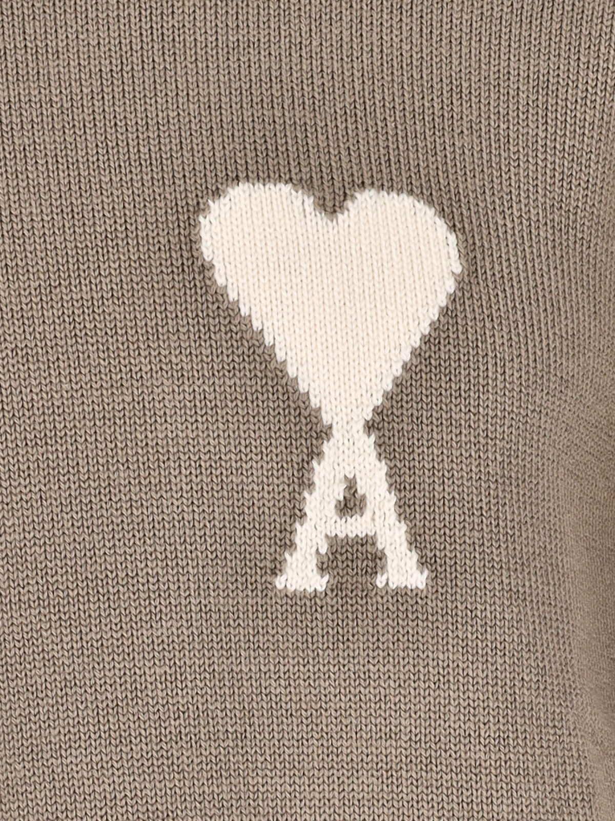 Ami Sweaters Beige Cotton