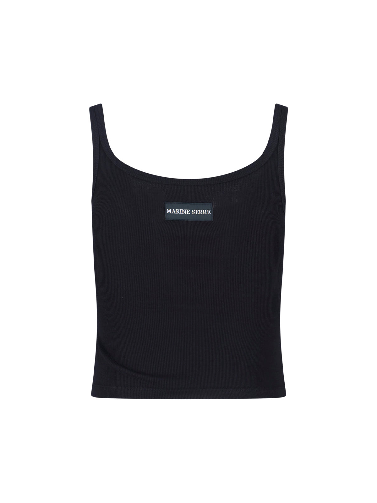 MARINE SERRE Top Black Cotton