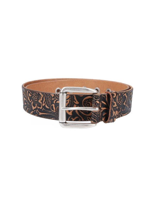 Our Legacy 100% cow leather belt in black