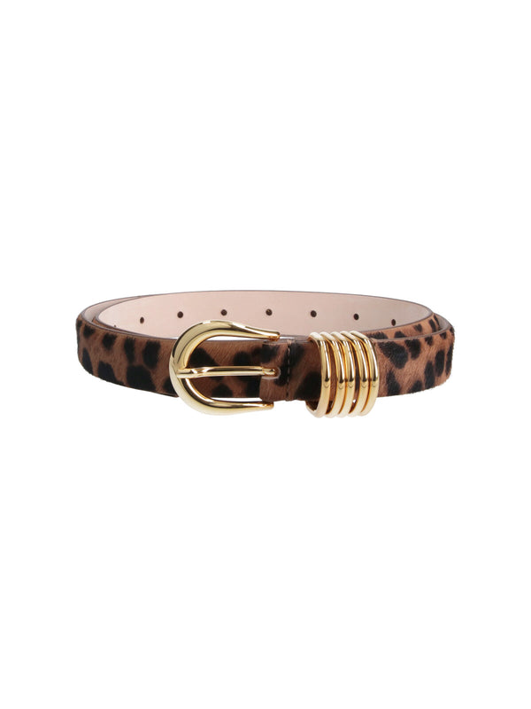 Dehanche 100% leather belt in brown