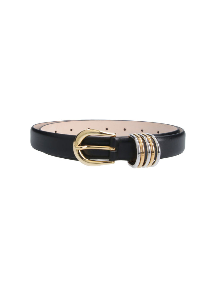 DEHANCHE Belts Black Leather
