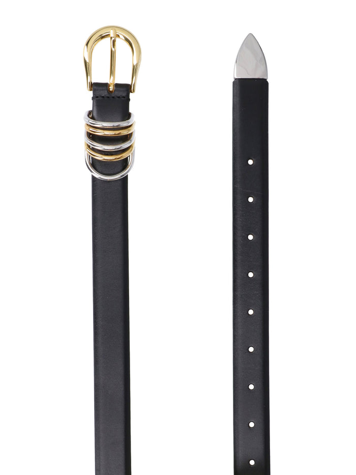 DEHANCHE Belts Black Leather
