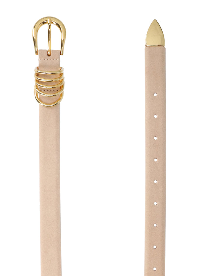 DEHANCHE Belts Beige Leather