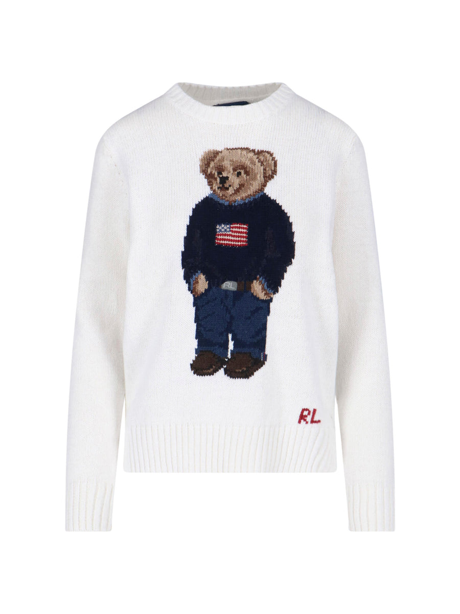 Polo Ralph Lauren 55% Linen sweater in white