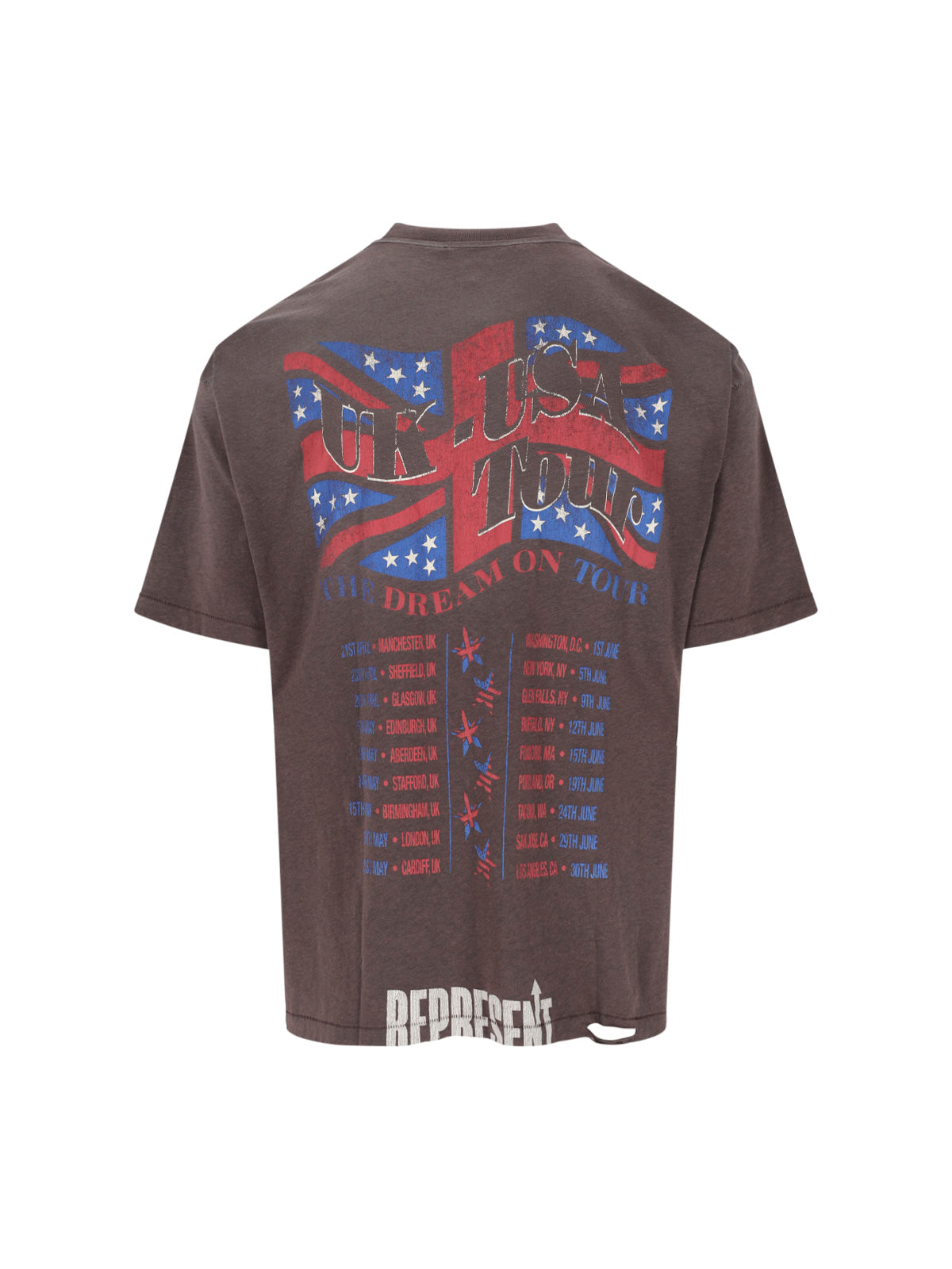 Represent T-shirts and Polos Brown Cotton