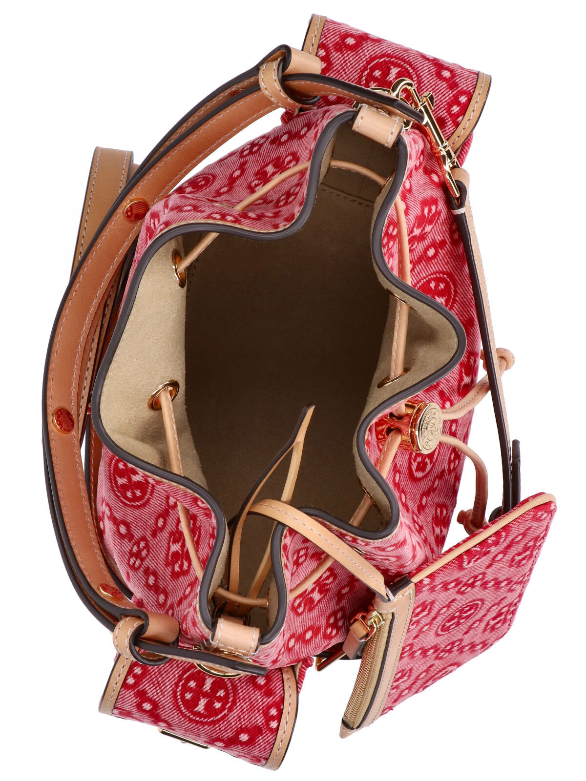 Tory Burch Bags Red Trim: Cow Leather