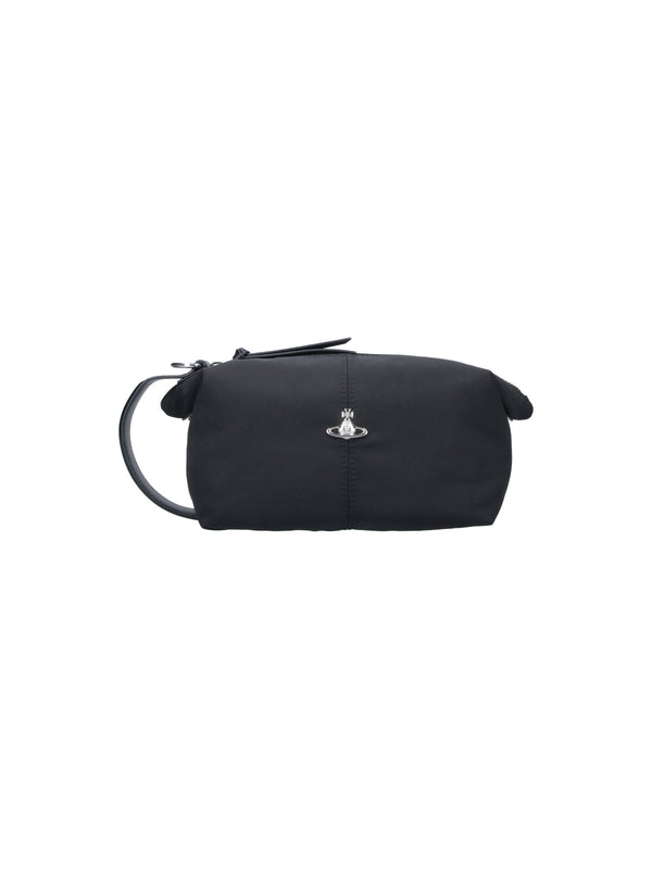Vivienne Westwood 100% polyester shoulder bag in black