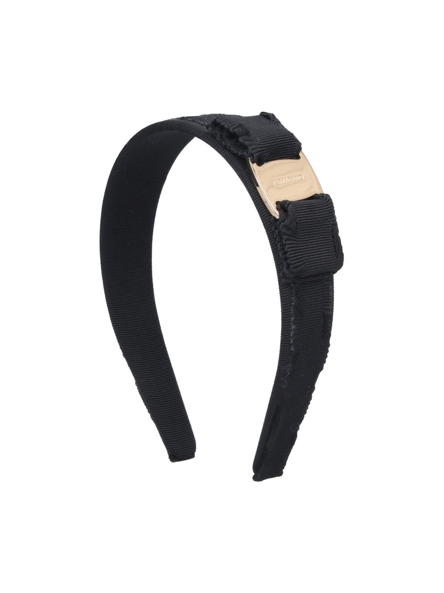 Ferragamo 40% Cotton headband in black