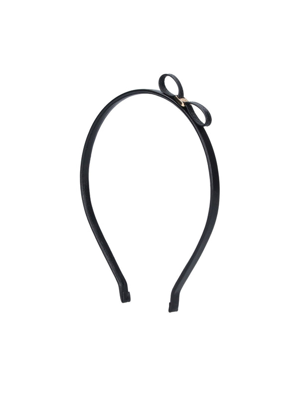 Ferragamo 80% Calf Leather headband in black