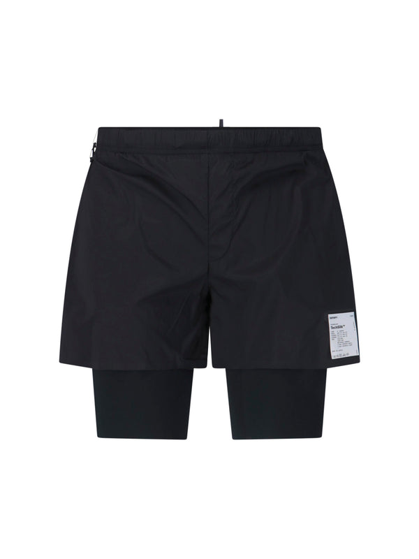 Satisfy 87% Polyamide shorts in black