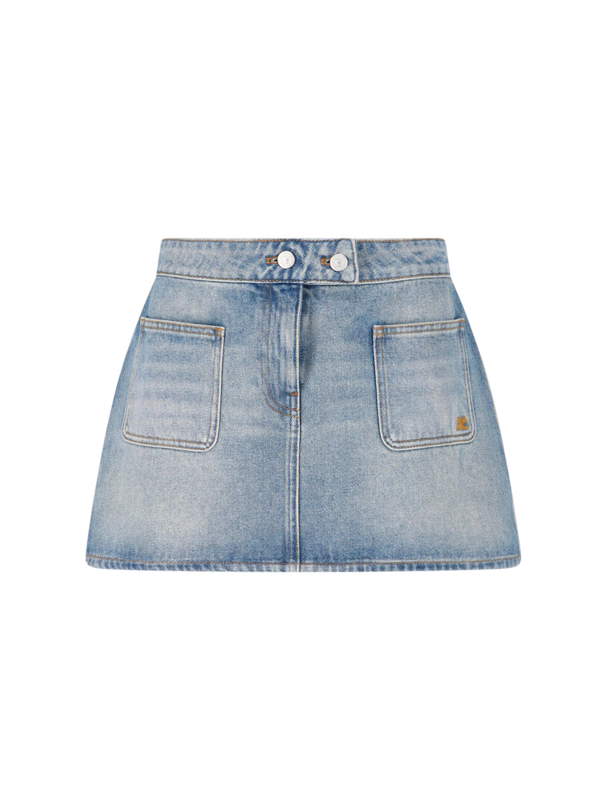 Courrèges Skirts Blue Cotton