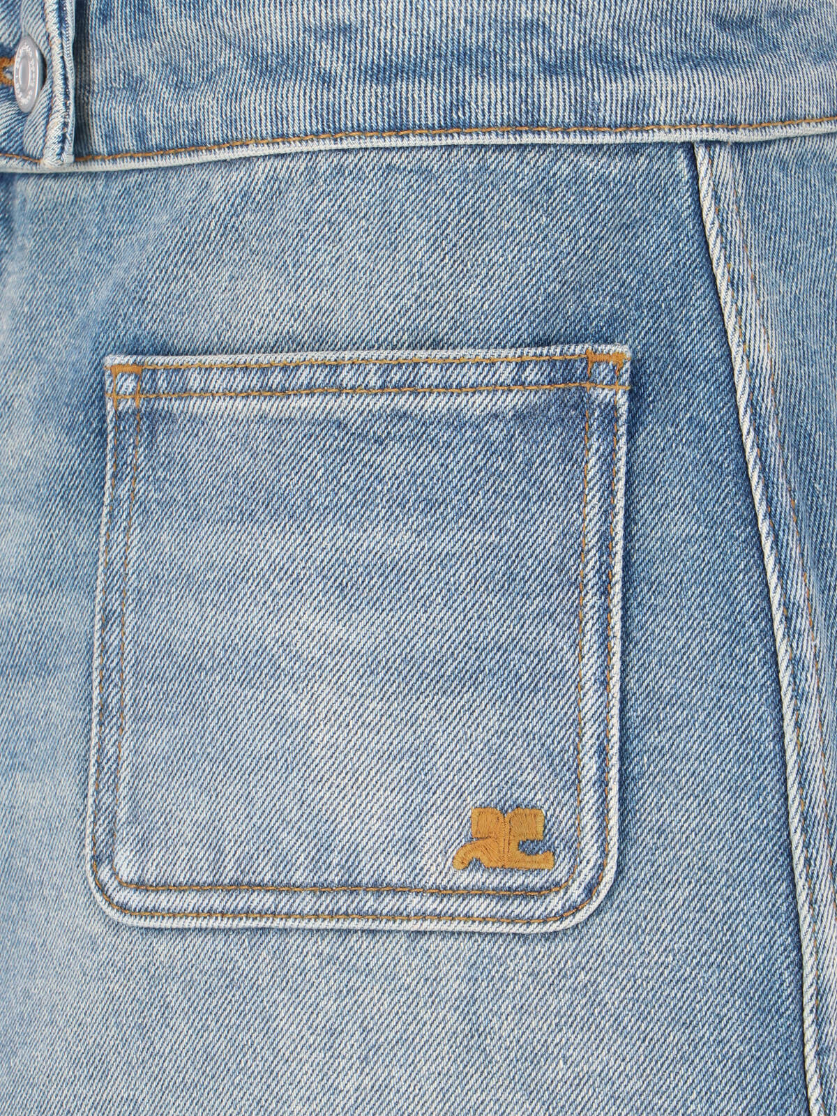 Courrèges Skirts Blue Cotton