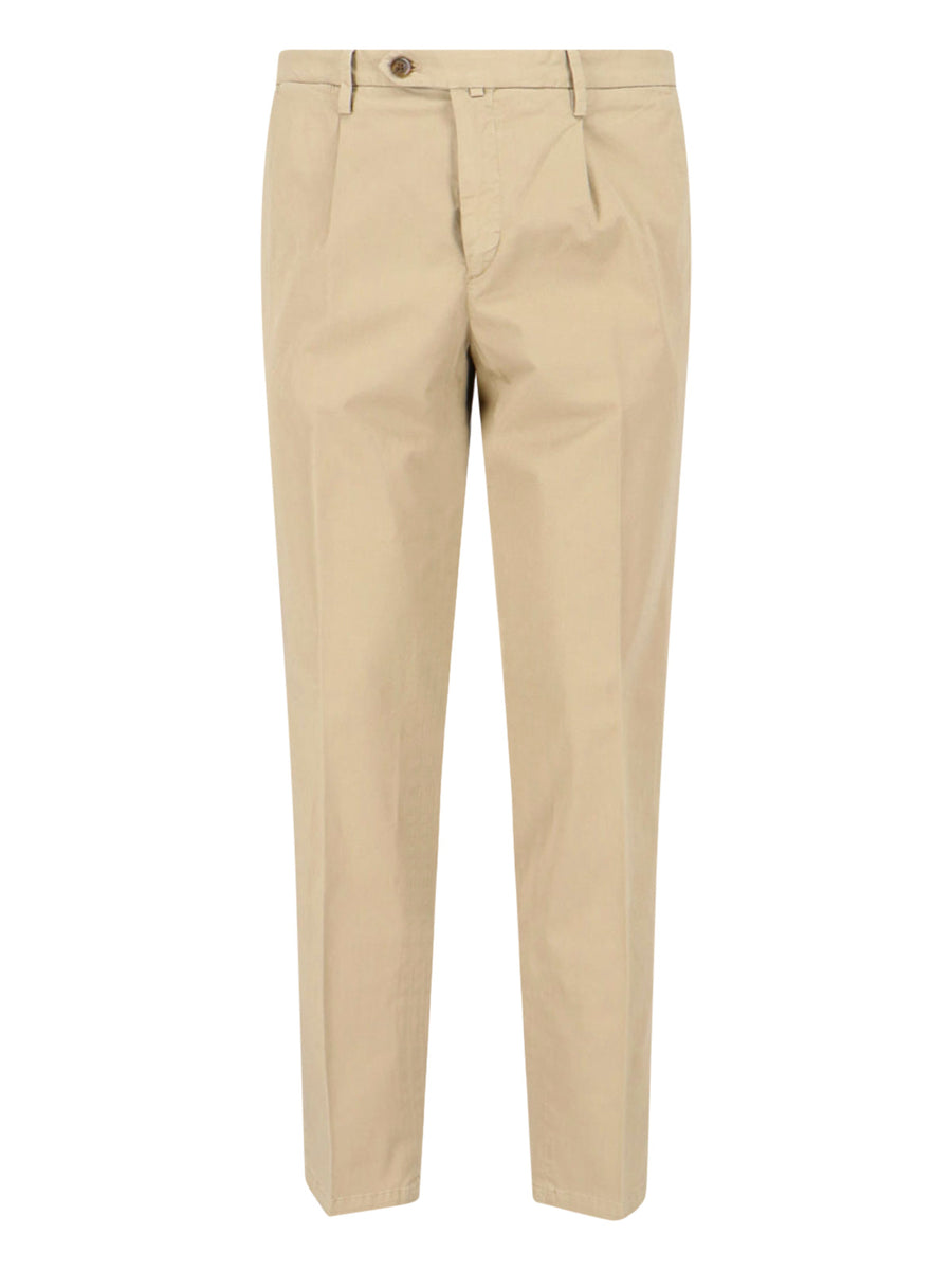 Italist 97% Cotton trousers in beige