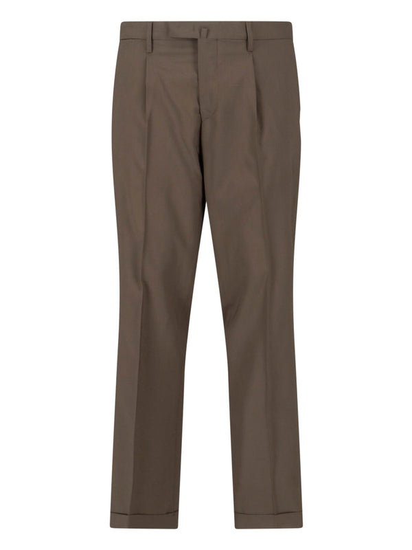 Italist 55% Virgin Wool trousers in brown