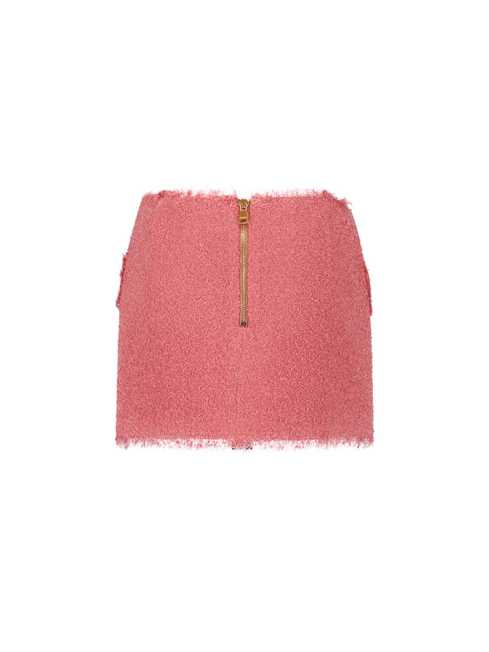 Balmain Skirts Pink Virgin Wool