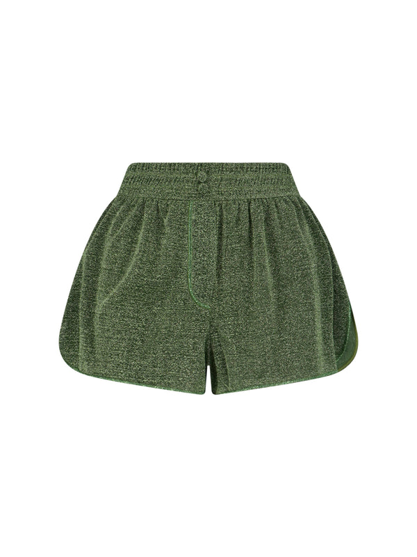 Oseree Lurex 64% Polyamide shorts in green