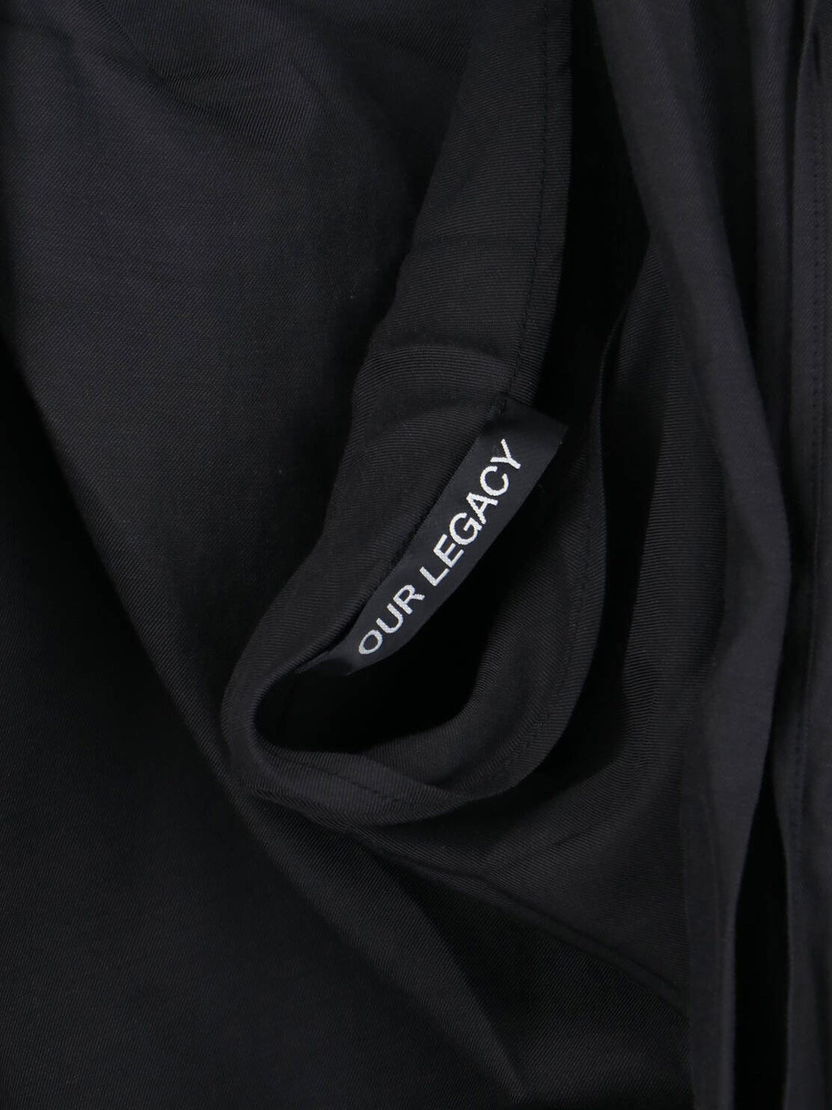 Our Legacy Top Black Cupro