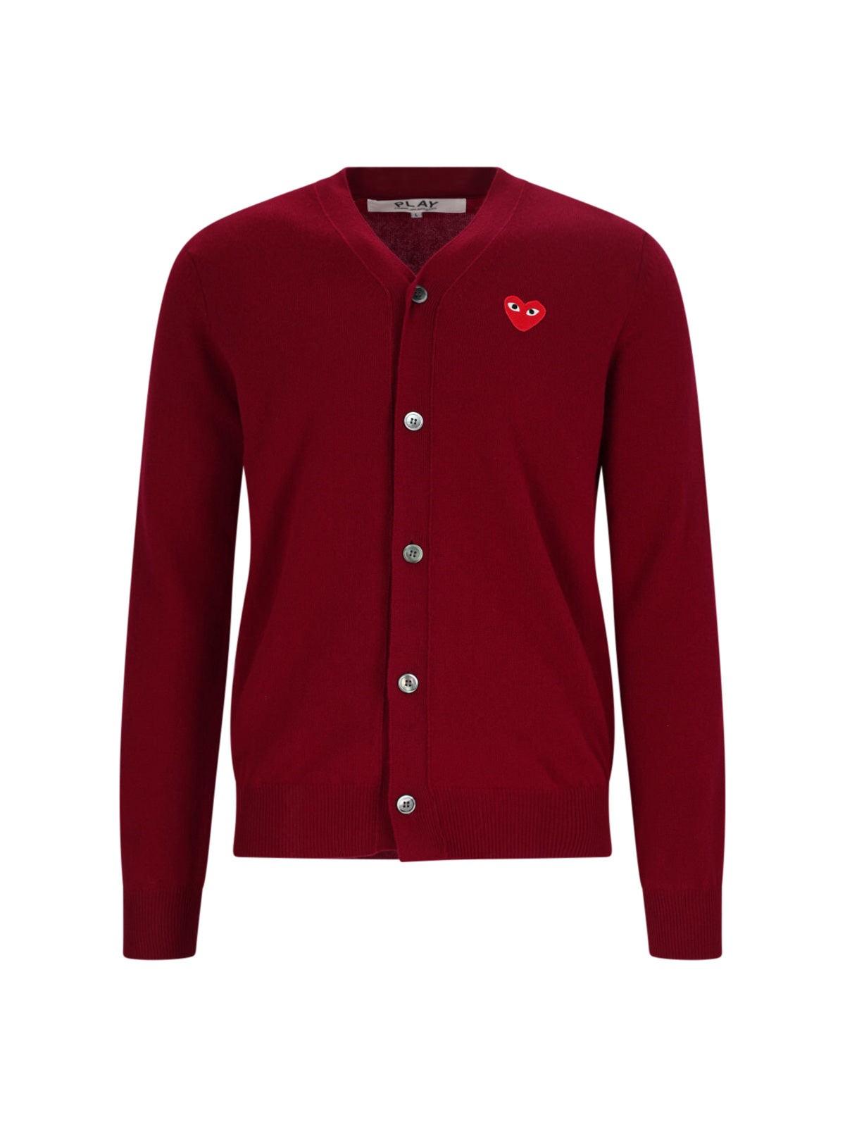 Comme Des Garcons Play Sweaters Red Wool