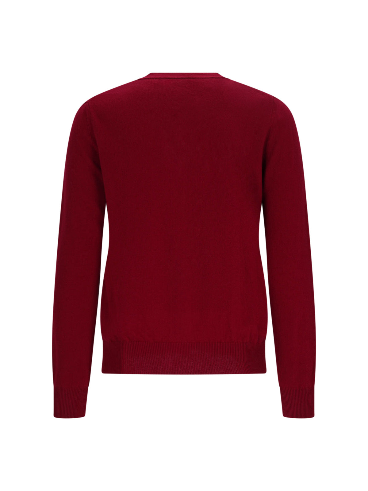 Comme Des Garcons Play Sweaters Red Wool