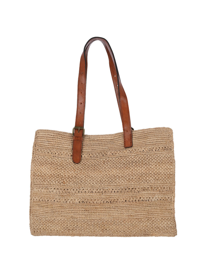 IBELIV Bags Beige Raphia