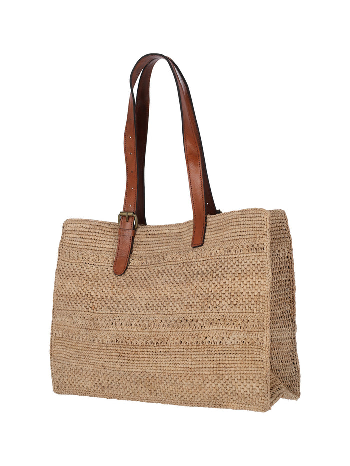 IBELIV Bags Beige Raphia