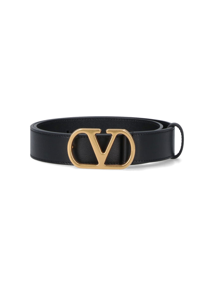 Valentino Garavani Belts Black Leather