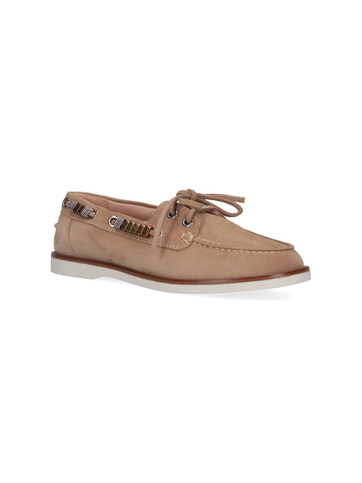 Pinko Flat shoes Beige Upper: Cow Leather