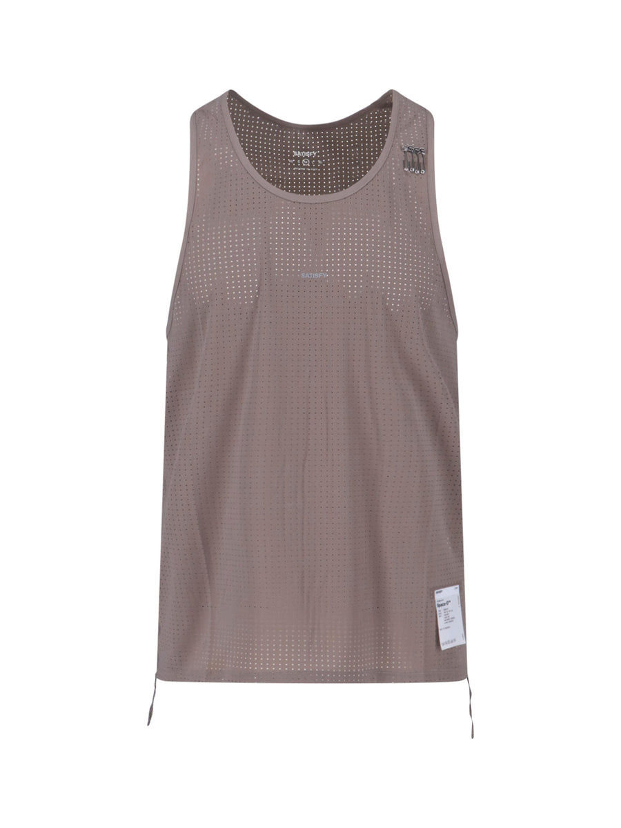 Satisfy 73% Polyamide tank top in gray