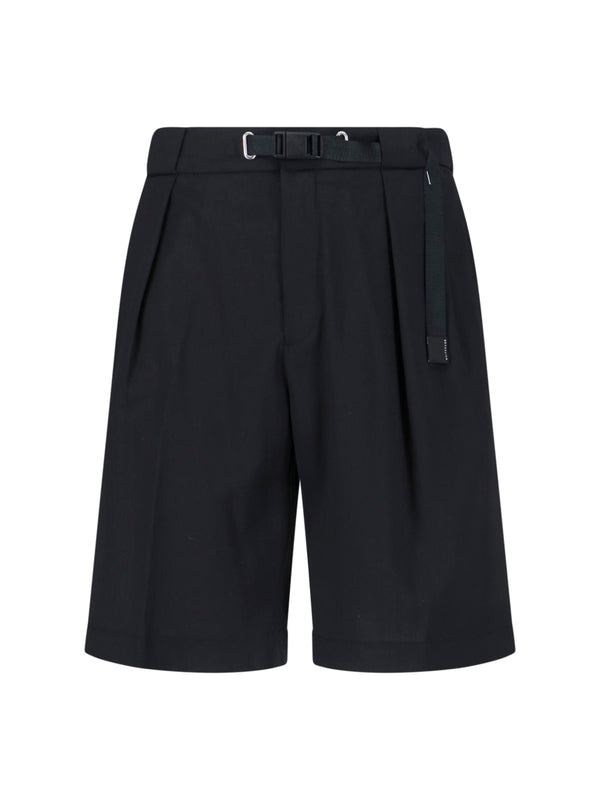 White Sand 54% Polyester shorts in black